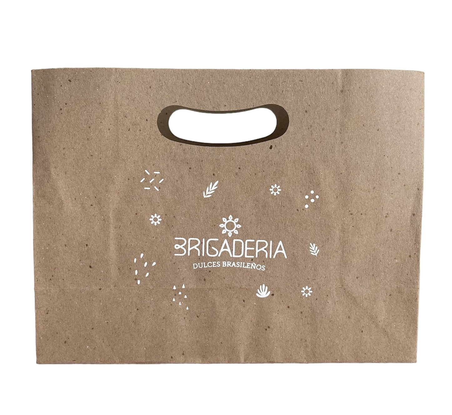 Bolsa de papel Kraft c/asa de riñon