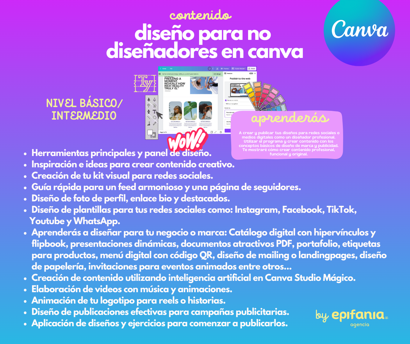 Curso diseño para no diseñadores en canva